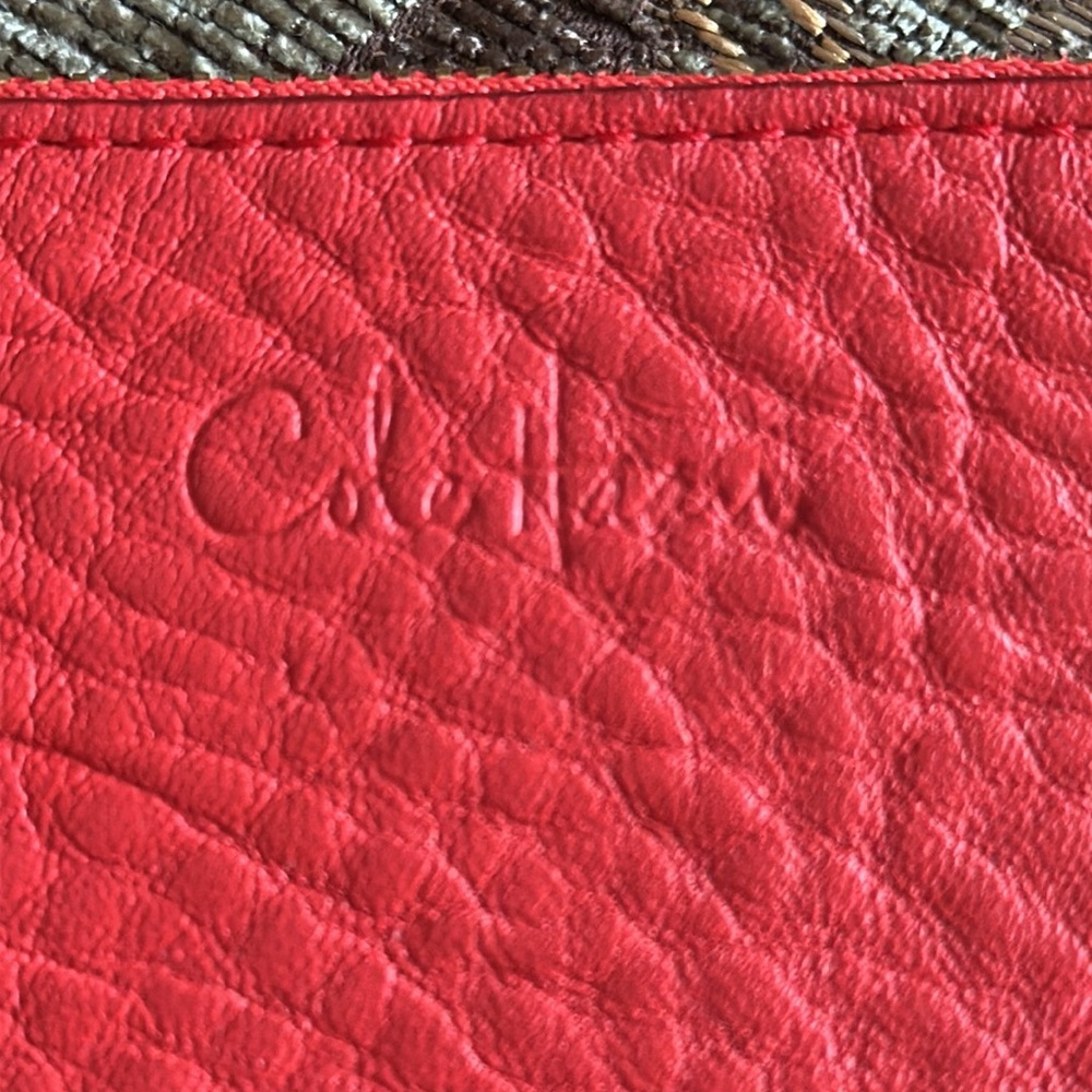 Red leather Cole Haan wristlet ❤️ Used condition
